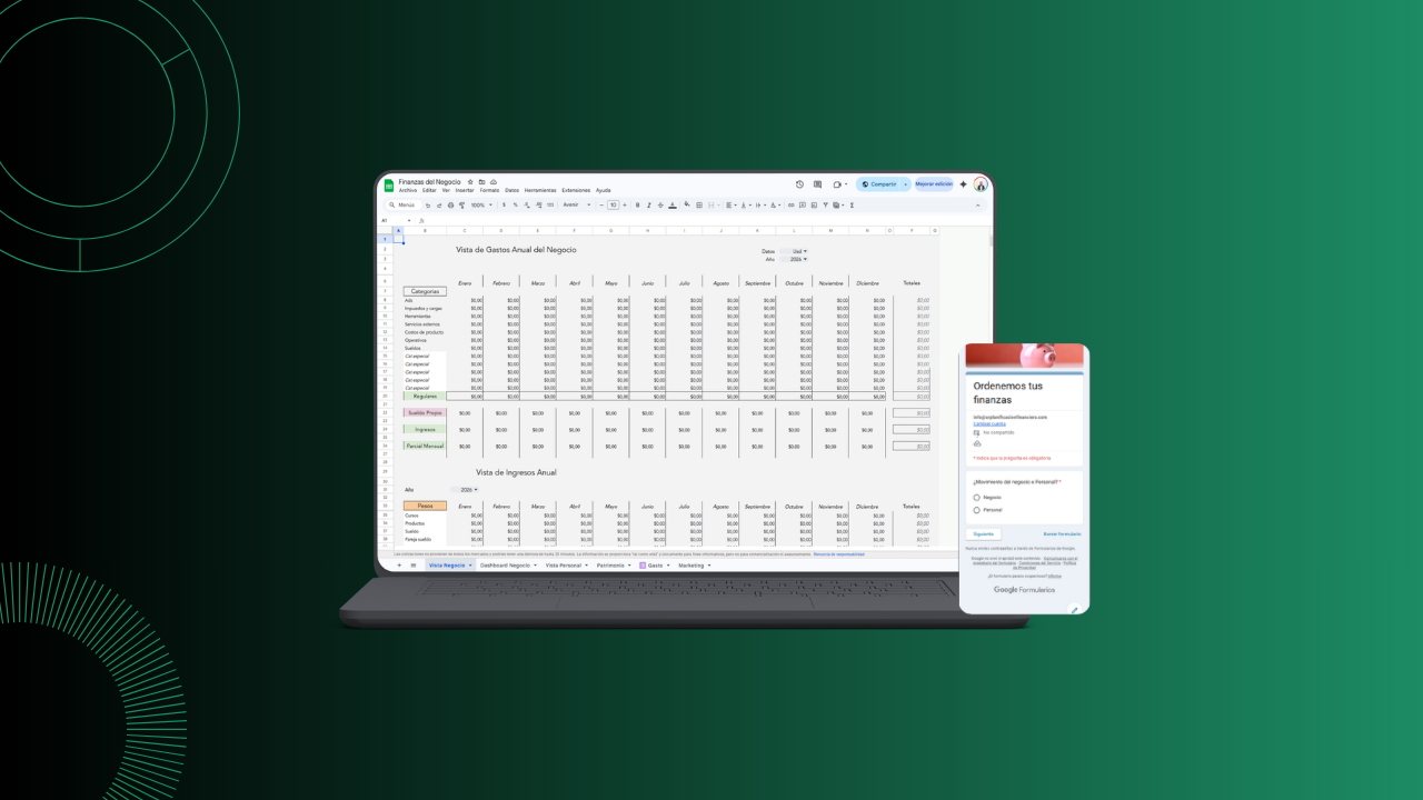 Tablero de Control Financiero Negocio